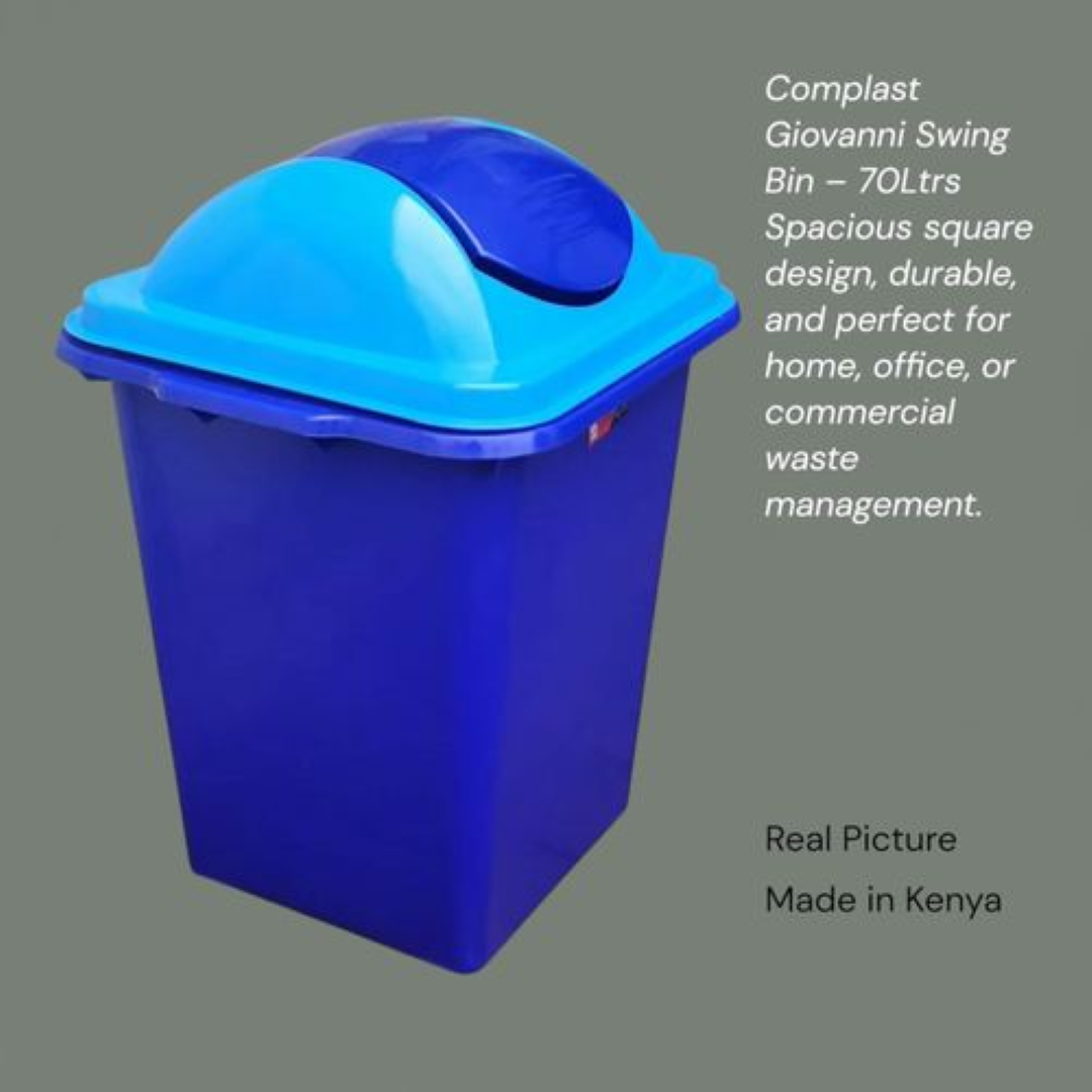 COMPLAST BIN GIOVANNI 70LTR D  BLUE